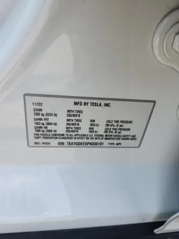 2023 TESLA MODEL Y   