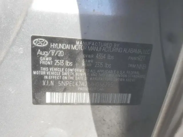 2021 HYUNDAI SONATA SEL  