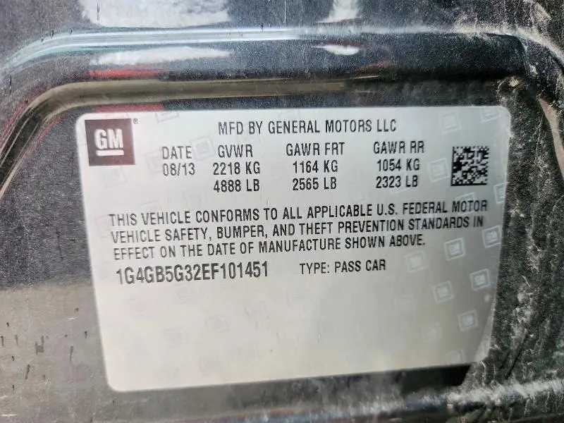 2014 BUICK LACROSSE   