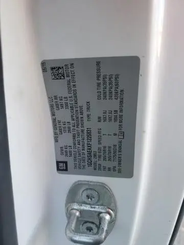 2015 CHEVROLET COLORADO   