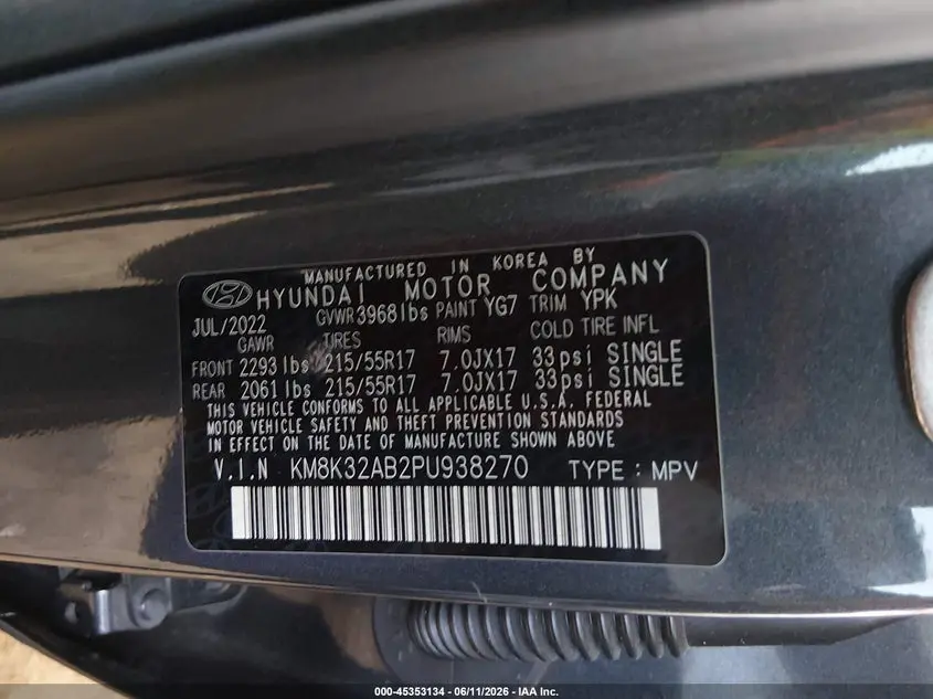 2023 HYUNDAI KONA SEL
