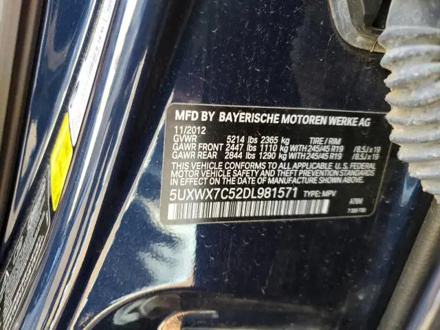 2013 BMW X3 XDRIVE35I  