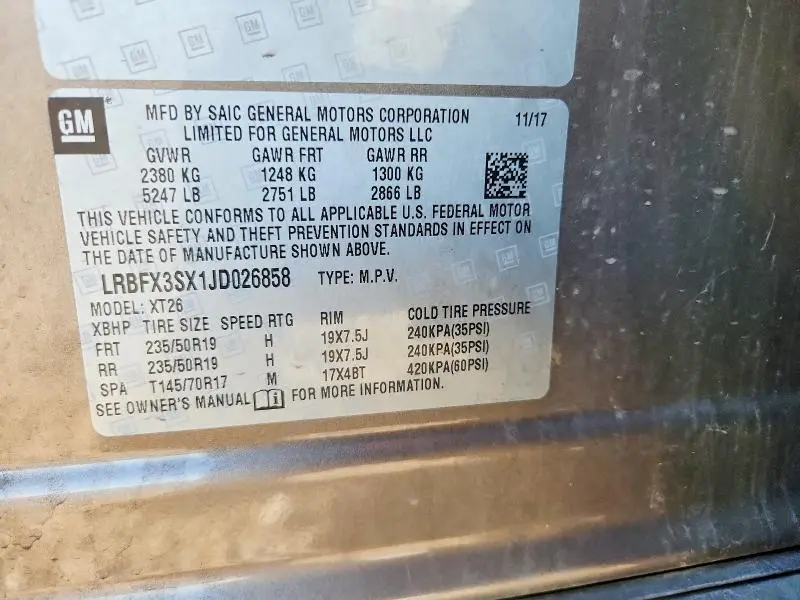 2018 BUICK ENVISION PREMIUM  