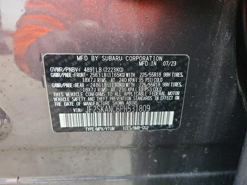 2023 SUBARU FORESTER LIMITED  