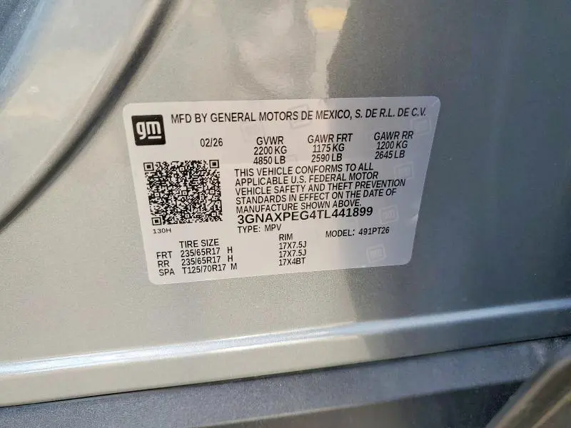 2026 CHEVROLET EQUINOX LT  