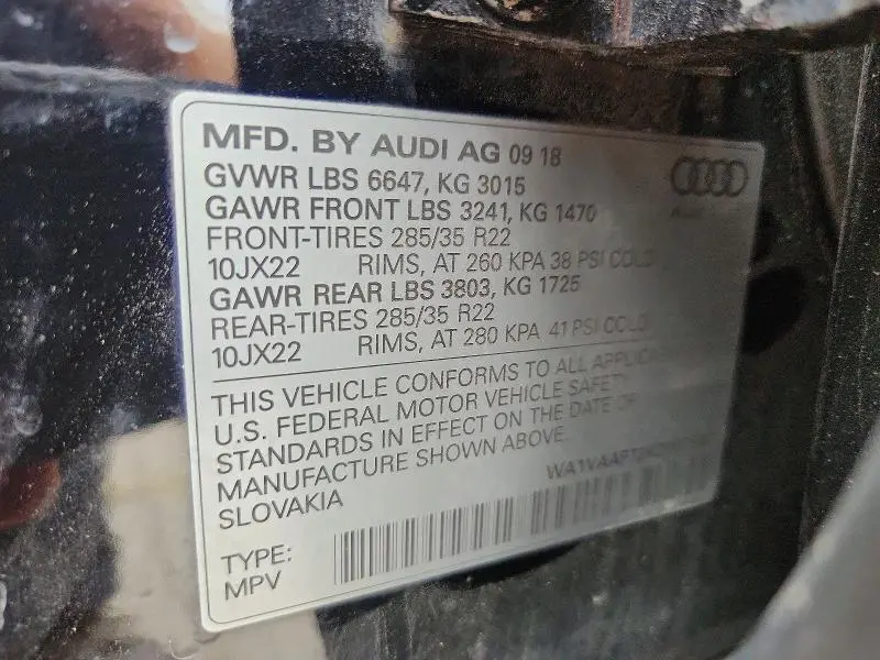 2019 AUDI Q7 PRESTIGE  