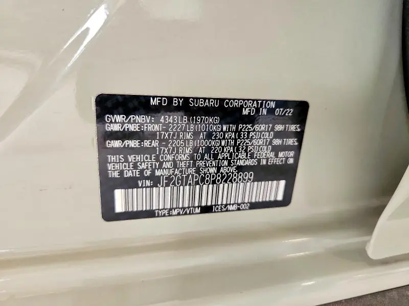 2023 SUBARU CROSSTREK PREMIUM  