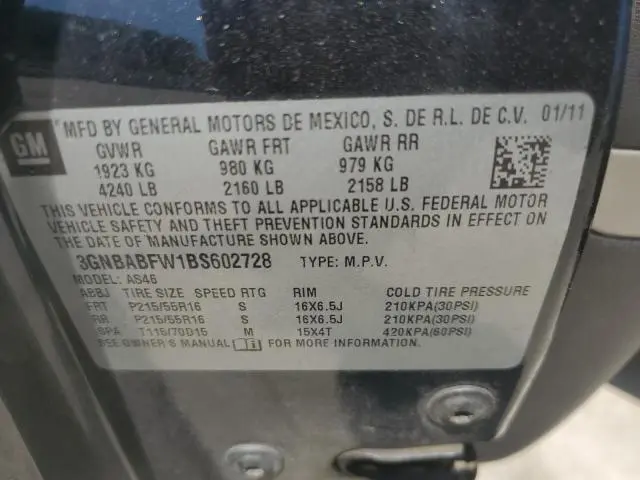 2011 CHEVROLET HHR LT