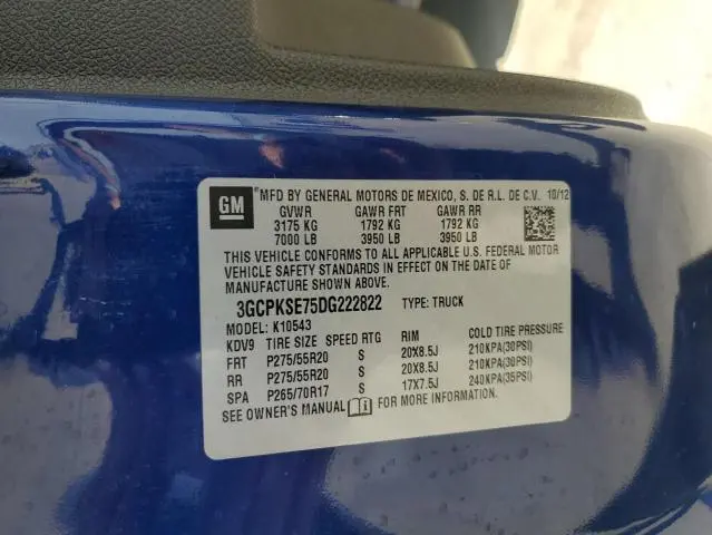 2013 CHEVROLET SILVERADO K1500 LT  