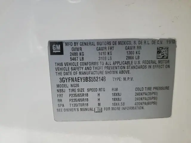 2011 CADILLAC SRX LUXURY COLLECTION  
