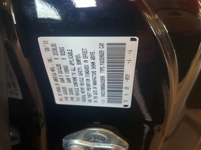 2011 HONDA ACCORD EXL  