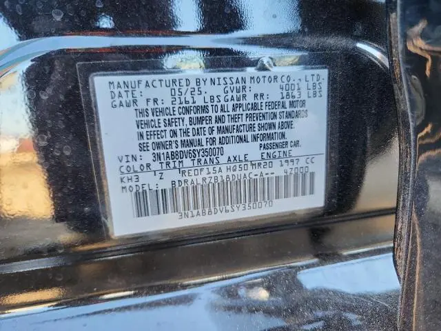 2025 NISSAN SENTRA SR  