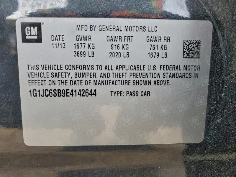 2014 CHEVROLET SONIC LT  