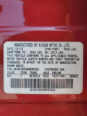 2014 INFINITI Q50 BASE  