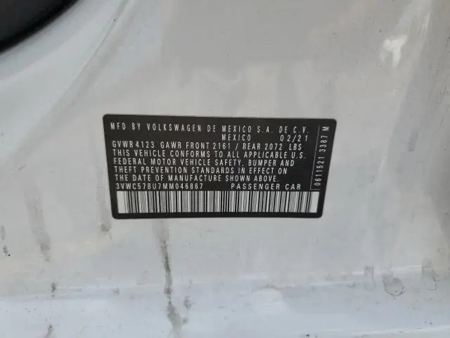 2021 VOLKSWAGEN JETTA S  