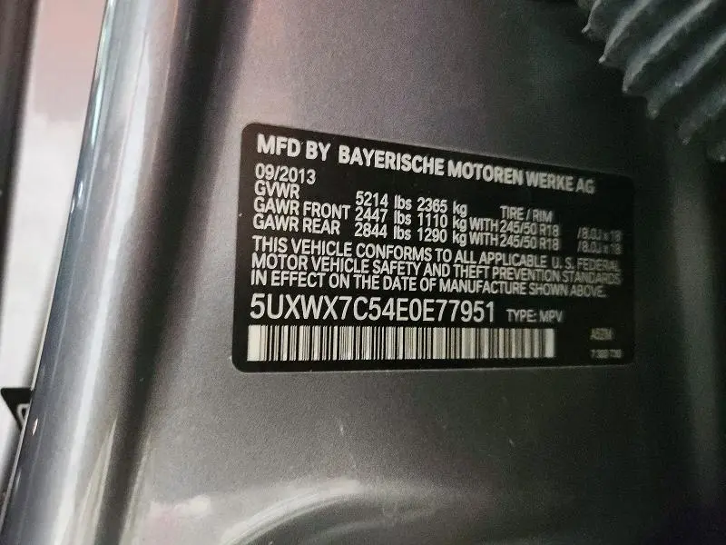 2014 BMW X3 XDRIVE35I  