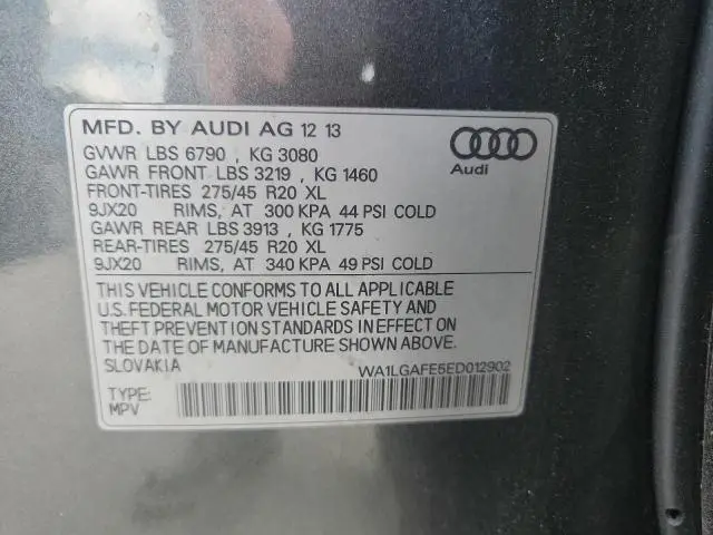 2014 AUDI Q7 PREMIUM PLUS  