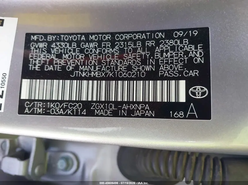 2019 TOYOTA C-HR LE