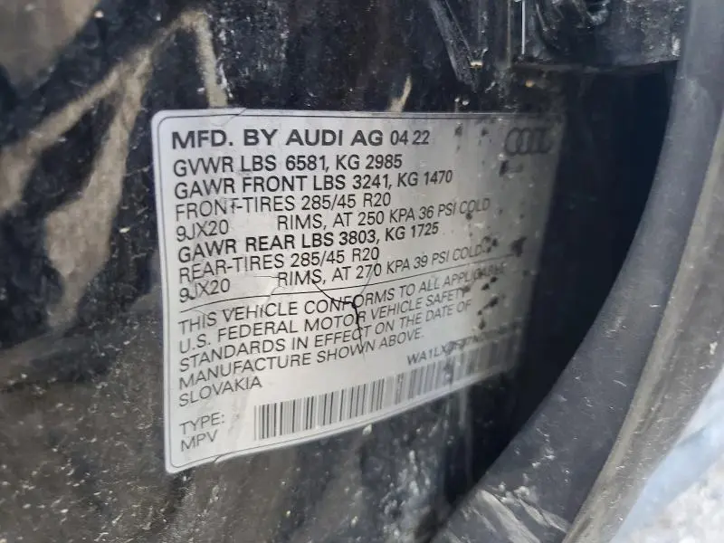 2022 AUDI Q7 PREMIUM PLUS  