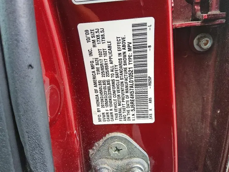 2010 HONDA CR-V EX  