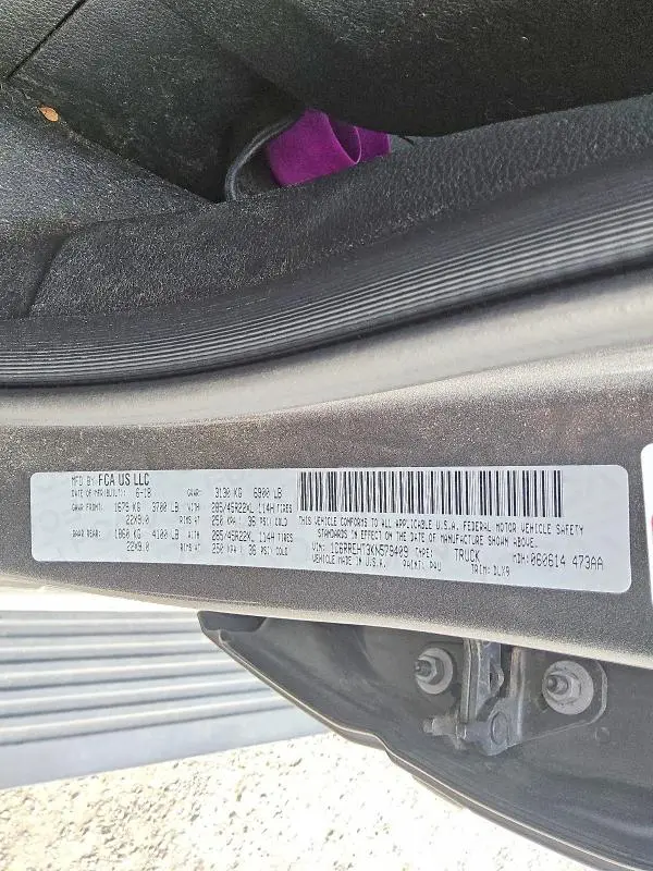 2019 RAM 1500 LIMITED  