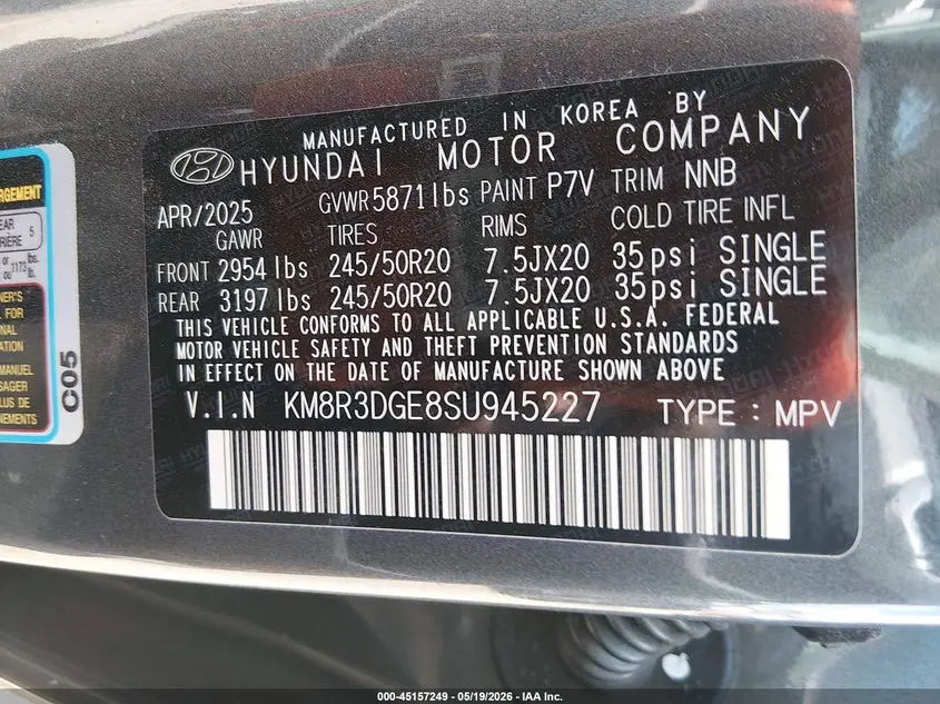 2025 HYUNDAI PALISADE XRT