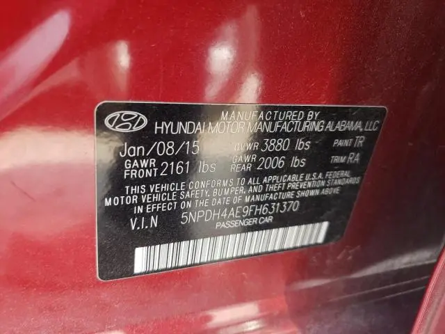 2015 HYUNDAI ELANTRA SE  