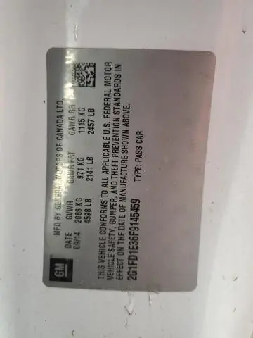 2015 CHEVROLET CAMARO LT  