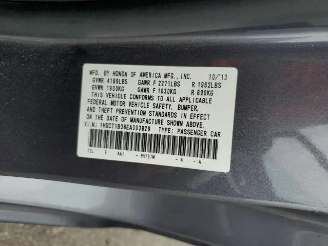 2014 HONDA ACCORD LX-S  