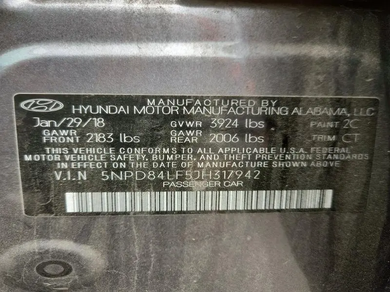 2018 HYUNDAI ELANTRA VALUE EDITION  