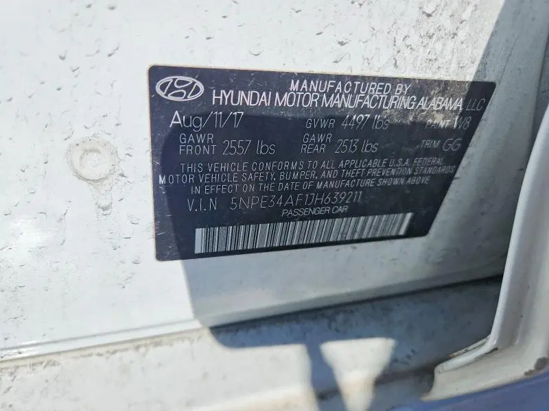 2018 HYUNDAI SONATA SPORT  