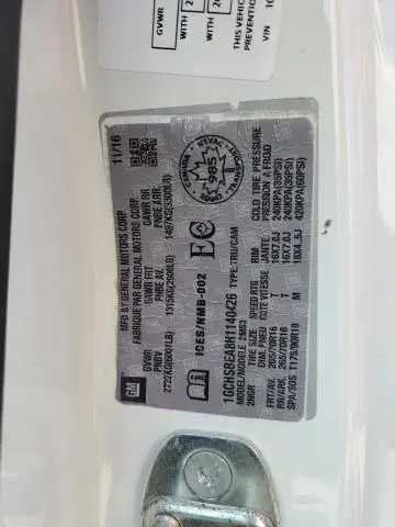 2017 CHEVROLET COLORADO   