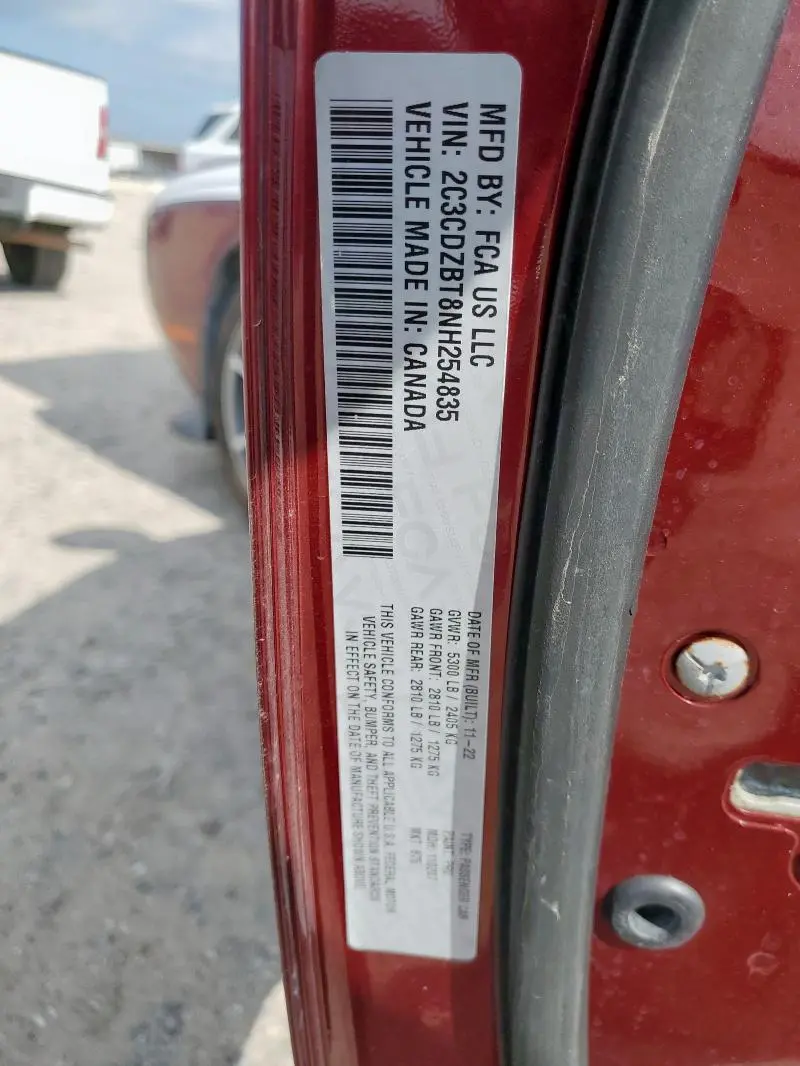 2022 DODGE CHALLENGER R/T  