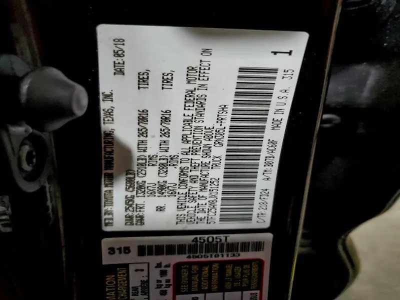 2018 TOYOTA TACOMA DOUBLE CAB  