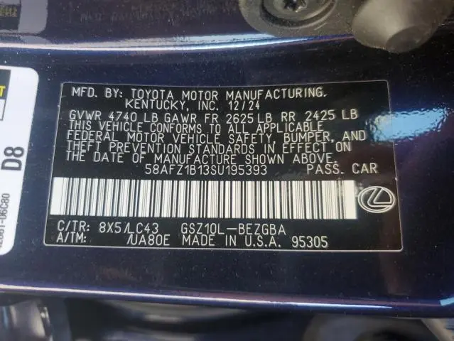 2025 LEXUS ES 350 BASE  