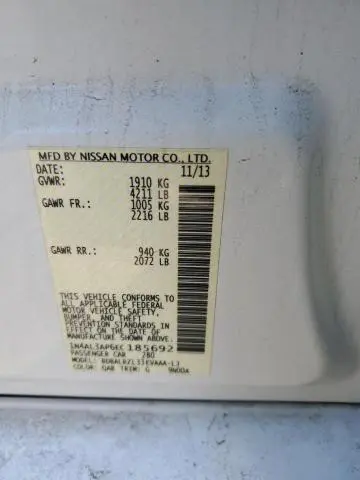 2014 NISSAN ALTIMA 2.5  