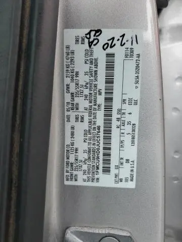 2018 FORD ESCAPE SEL  