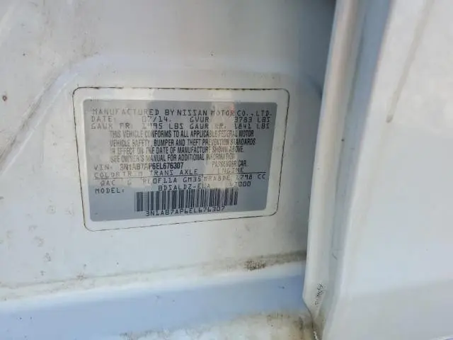 2014 NISSAN SENTRA S  