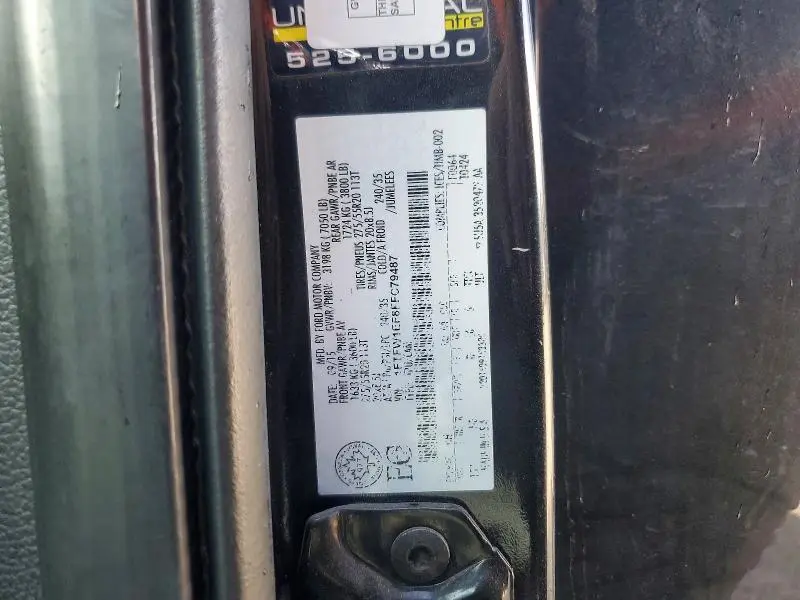 2015 FORD F150 SUPERCREW  