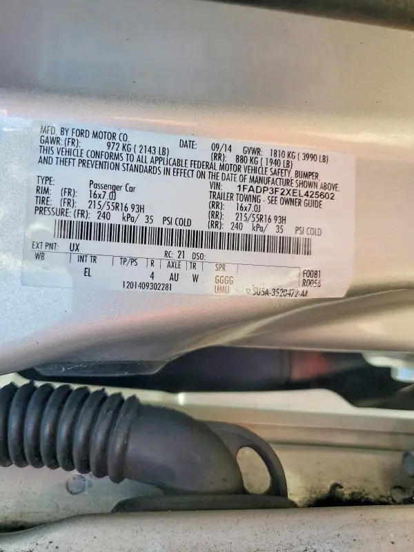 2014 FORD FOCUS SE  