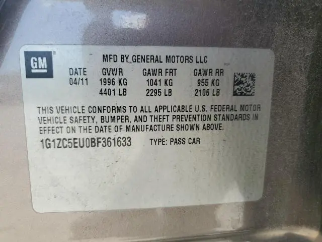 2011 CHEVROLET MALIBU 1LT  