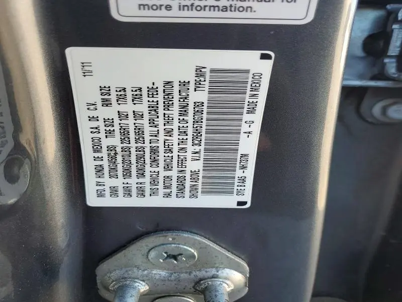 2011 HONDA CR-V EX  