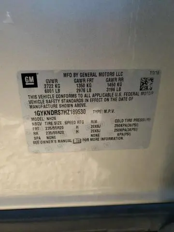 2017 CADILLAC XT5 LUXURY  