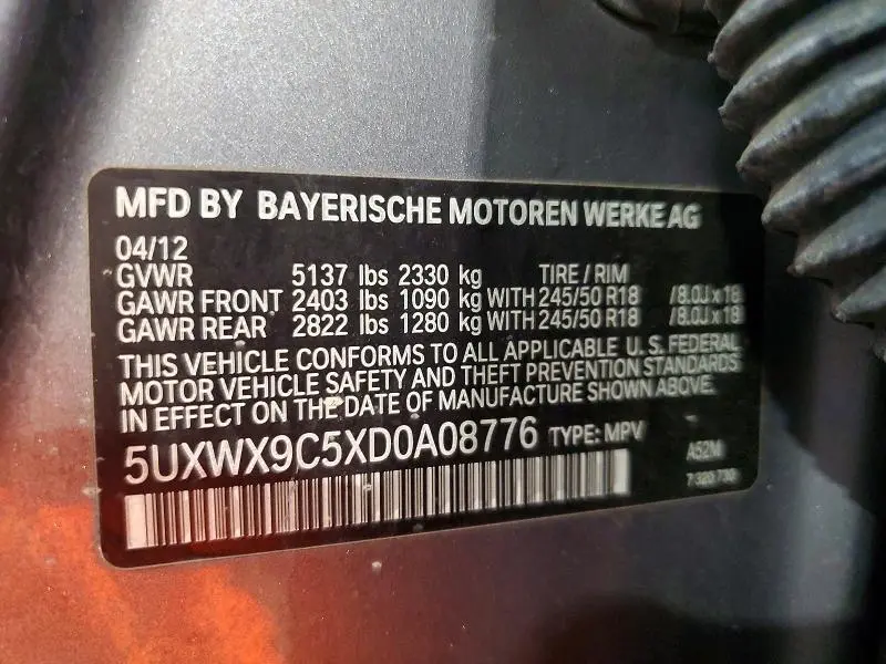 2013 BMW X3 XDRIVE28I  