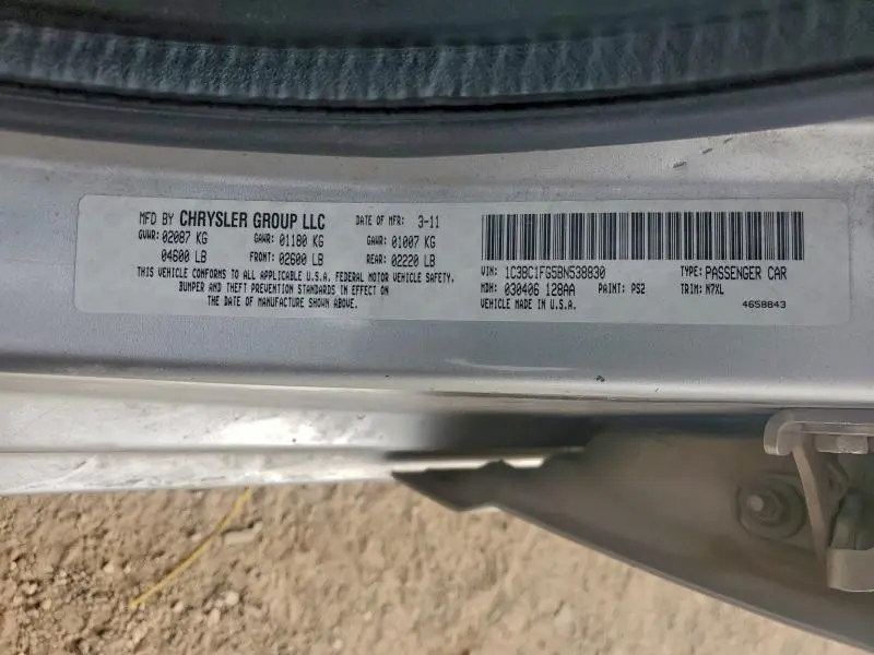 2011 CHRYSLER 200 TOURING  