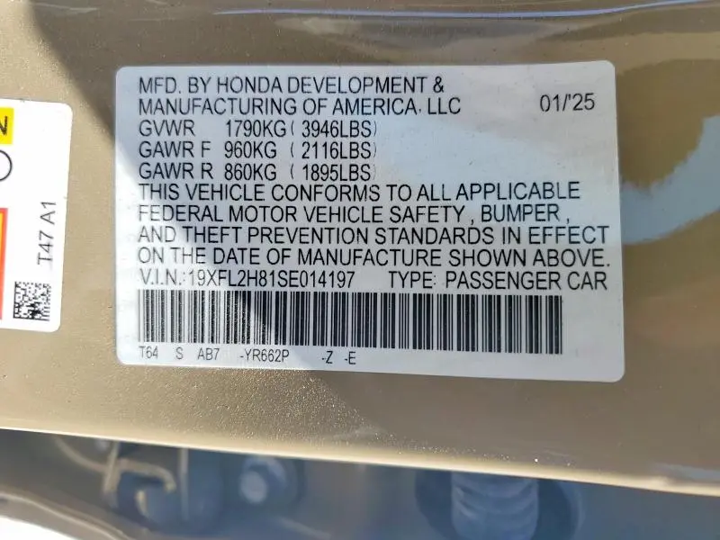2025 HONDA CIVIC SPORT  