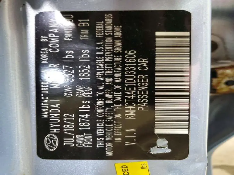 2013 HYUNDAI ACCENT GLS  