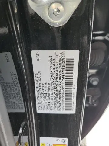 2021 HONDA ACCORD SPORT  