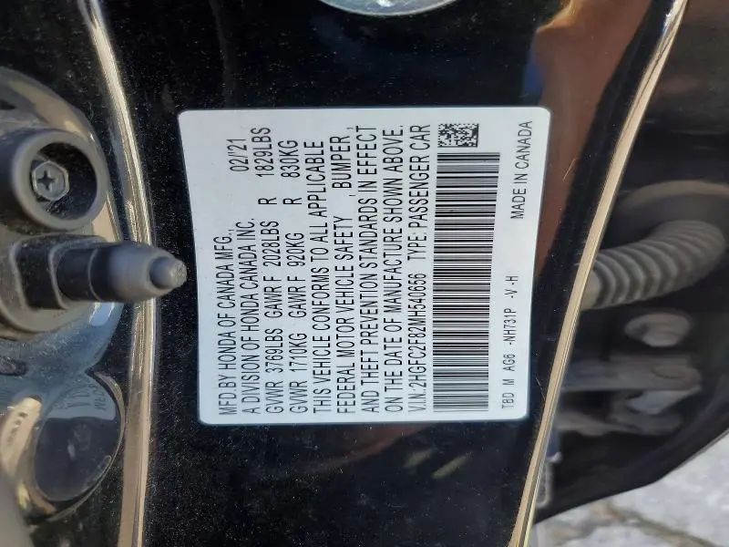 2021 HONDA CIVIC SPORT  