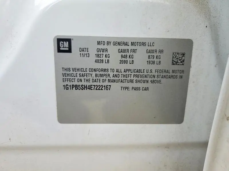 2014 CHEVROLET CRUZE LS  